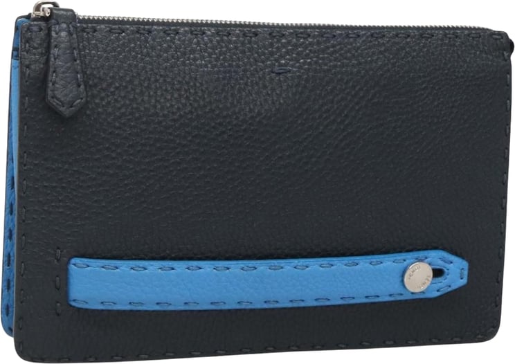 Fendi Fendi Selleria Zip Pouch Leather