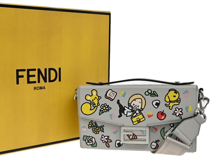 Fendi Fendi Baguette Soft Trunk Bag Zucca Leather