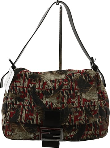 Fendi Fendi Mamma Baguette Canvas motif Bird medium