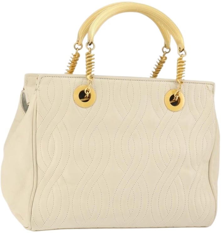 Fendi Fendi Wave Stitch Handbag Leather