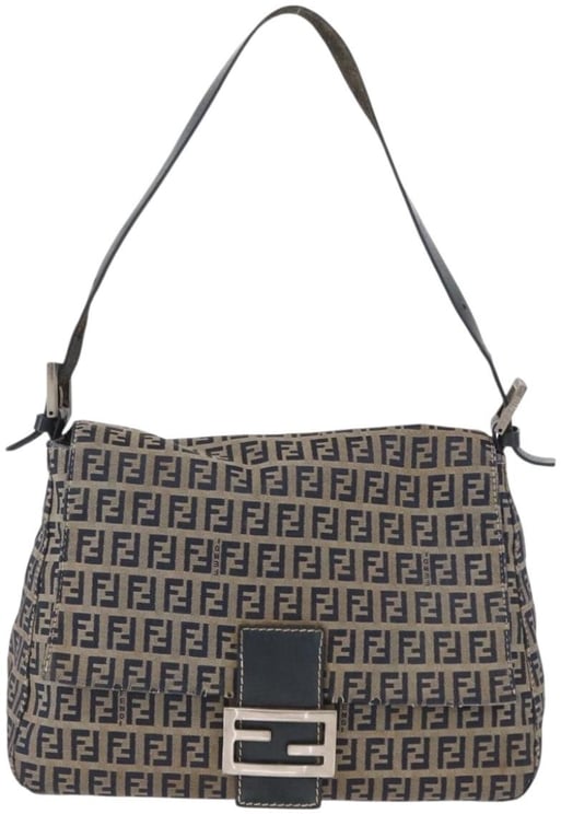 Fendi Fendi Mama Forever Bag Zucchino Canvas Mini
