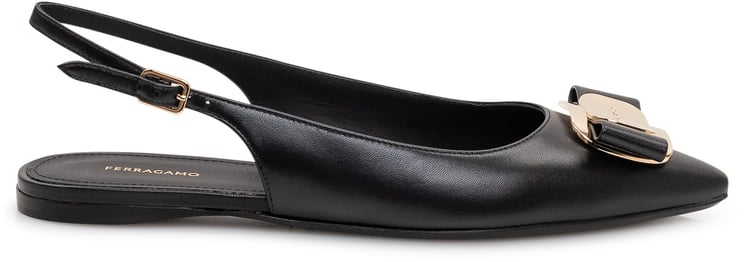 Ferragamo Ballerina Zelmy con Fiocco e Punta Affusolata