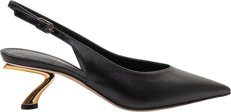 Ferragamo Scarpa Slingback con Tacco Sagomato
