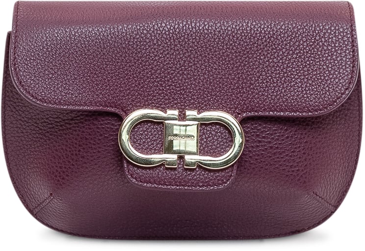 Ferragamo Borsa Lizzy con Patta e Chiusura in Metallo