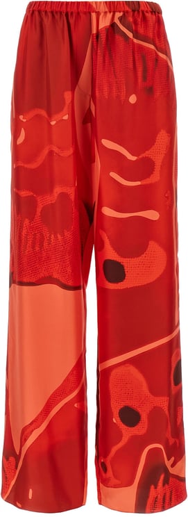 Ferragamo Ferragamo Multicolor Silk Casual Pants