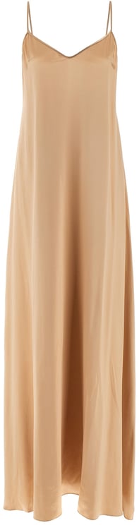 Ferragamo Ferragamo Beige Viscose Long Dress