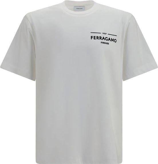 Ferragamo Ferragamo White Cotton T-Shirt