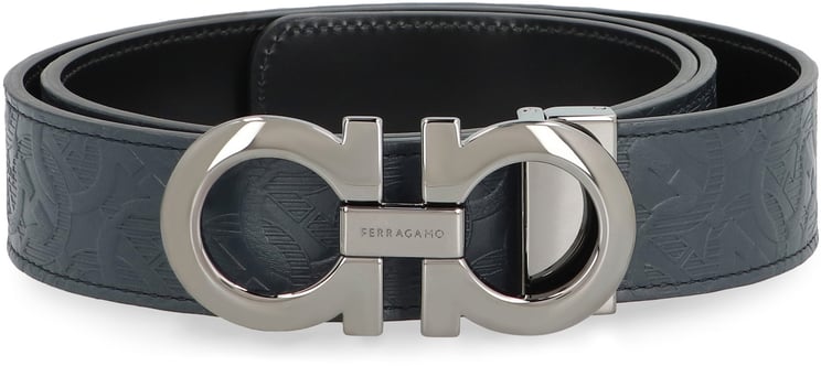 Ferragamo Logo buckle leather belt