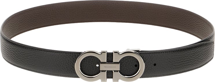 Ferragamo Ferragamo Black leather belt