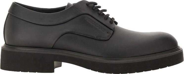 Ferragamo Derby Shoes With Ornamental Detailing
