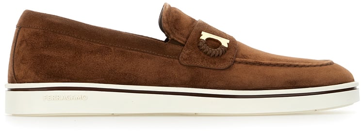 Ferragamo Ferragamo Brown suede loafers