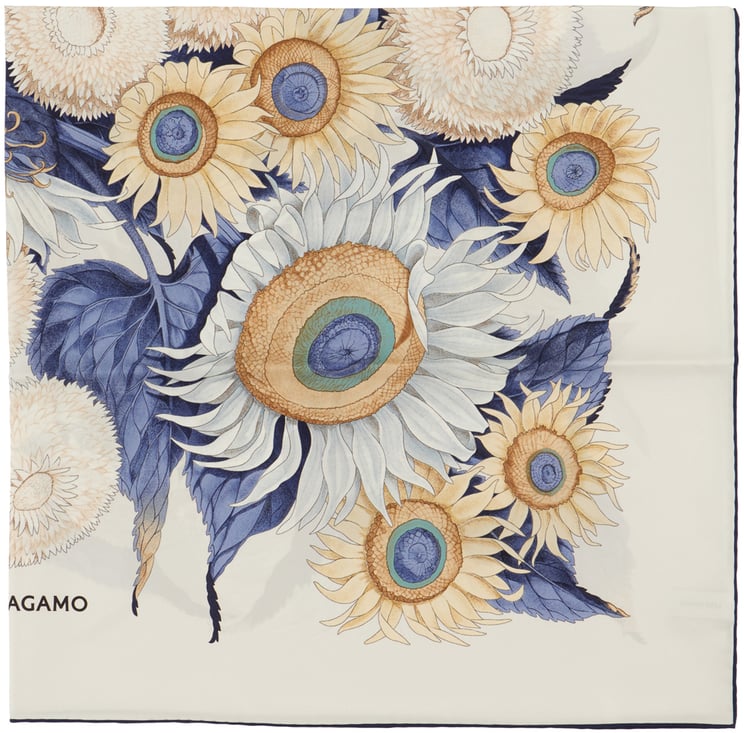 Ferragamo Ferragamo Printed silk foulard