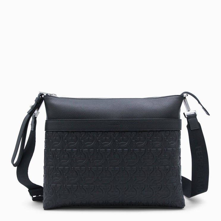 Ferragamo Structured Black Bag with Clean Lines