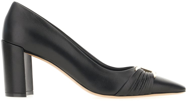 Ferragamo Ferragamo Black leather Tillya pumps