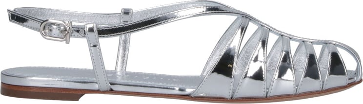 Ferragamo Metallic Silver Strappy Sandals