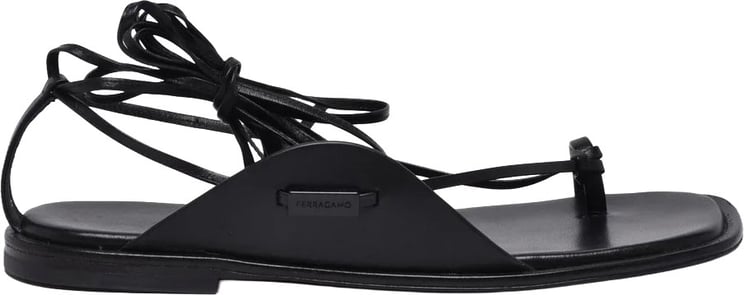 Ferragamo Agena Flip-Flop Sandals - Black
