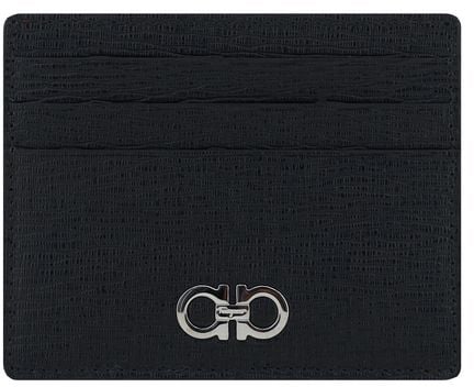 Ferragamo Ferragamo Black Calf Leather Bos Taurus Wallet