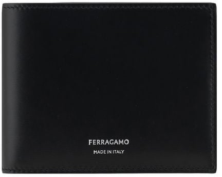 Ferragamo Ferragamo Black Calf Leather Bos Taurus Wallet