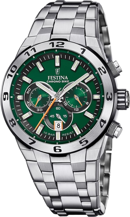 Festina Festina Chrono Bike - Horloge - Donkergroen