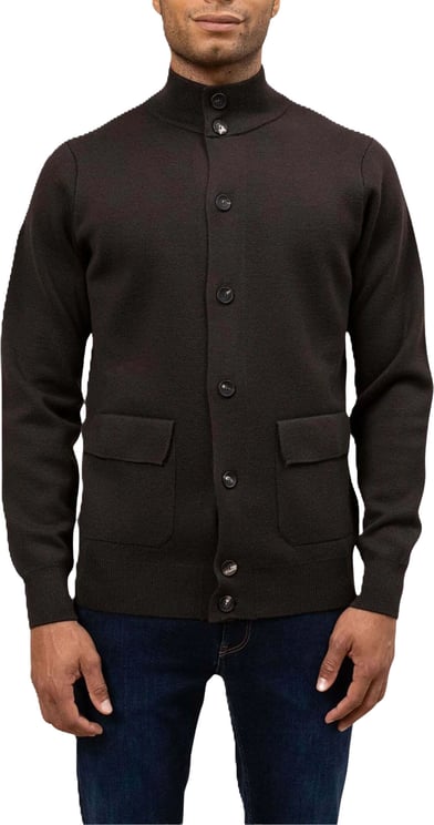 Filippo De Laurentiis Refined Cardigan With High Collar