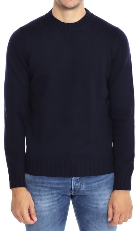 Filippo De Laurentiis High Crew Neck Extra-Fine Merino Wool Sweater