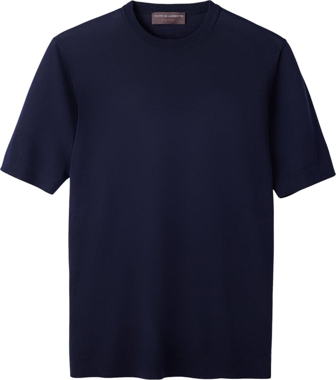 Filippo De Laurentiis Filippo De Laurentiis Tshirt Mc T-shirts Donkerblauw Ts0mc Cr14r