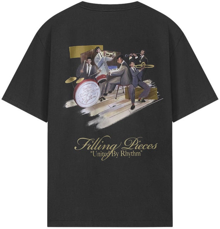 Filling Pieces T-shirt Band Vintage Black