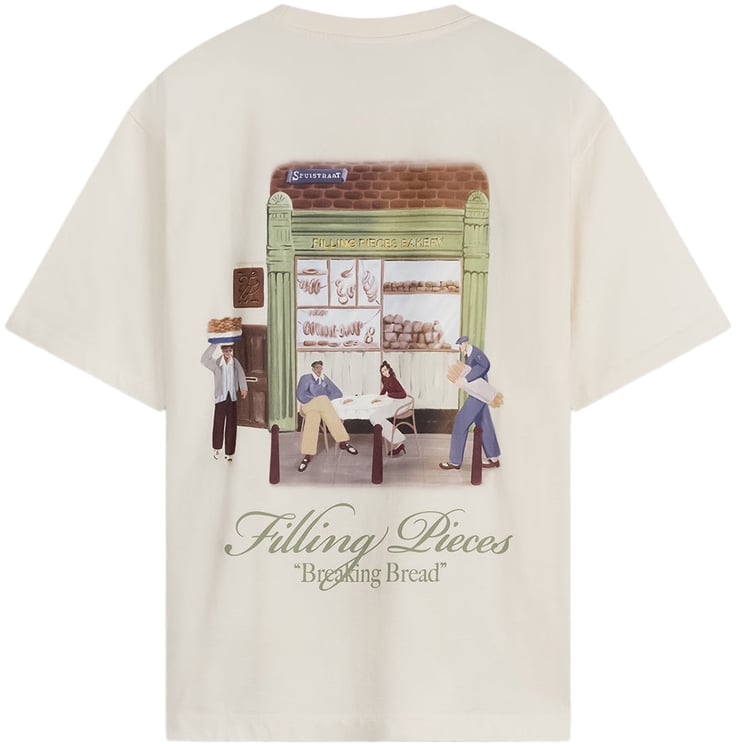 Filling Pieces T-shirt Bakery Antique White