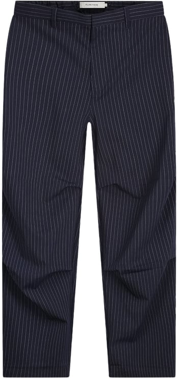 Filling Pieces Drapy Pants Pinstripe Blue