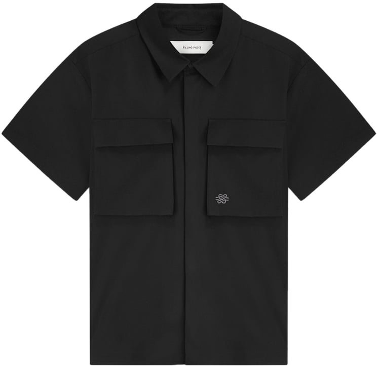 Filling Pieces Resort Shirt Drapy Black