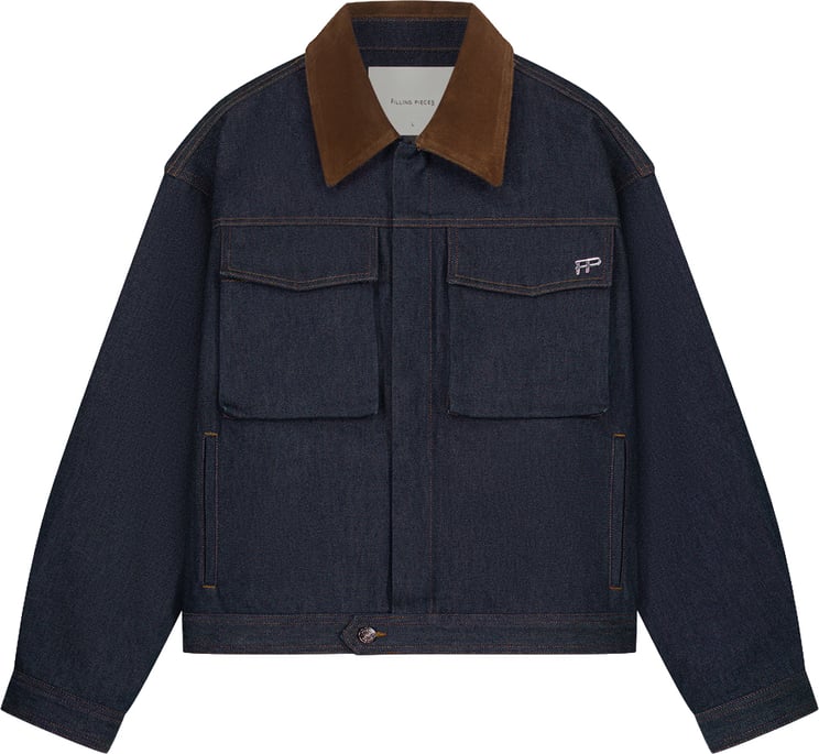 Filling Pieces Denim Jacket Raw Indigo