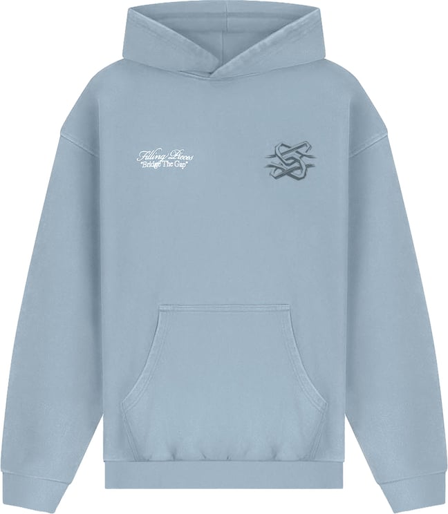 Filling Pieces Hoodie Boxy Bridge the Gap Celestial Blue