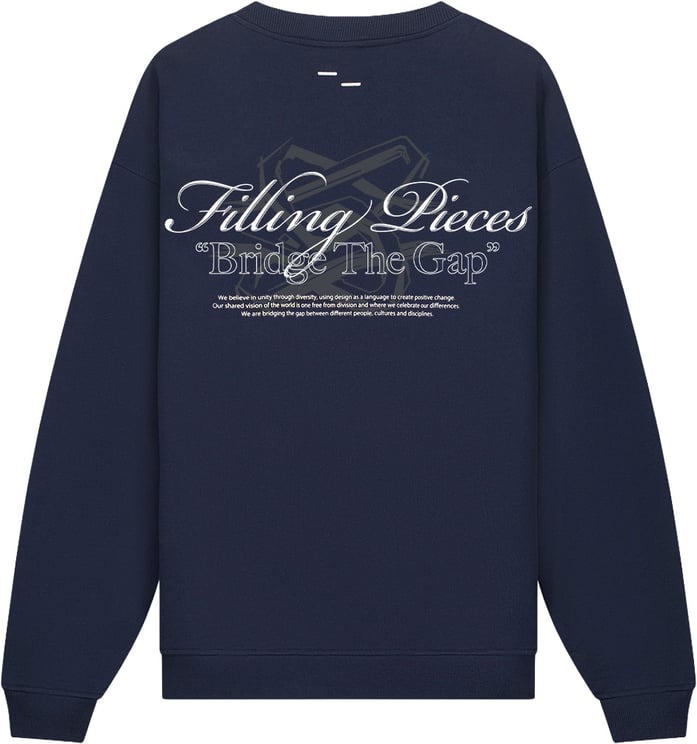 Filling Pieces Sweatshirt Bridge the Gap Maritime Blue