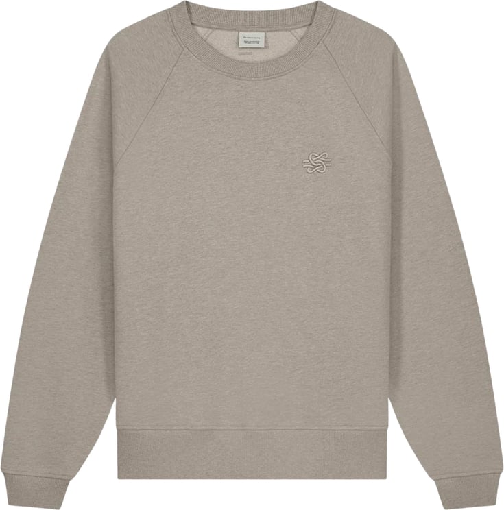 Filling Pieces Filling Pieces 422630500397 Sweaters Beige Sweatshirt Embroidered Knot Melange