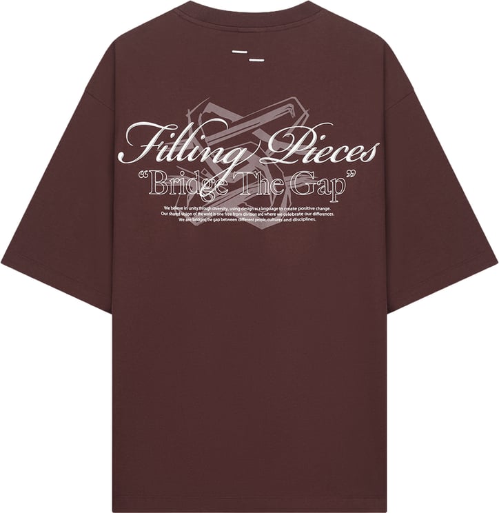 Filling Pieces T-Shirt Boxy Bridge the Gap Bitter Chocolate