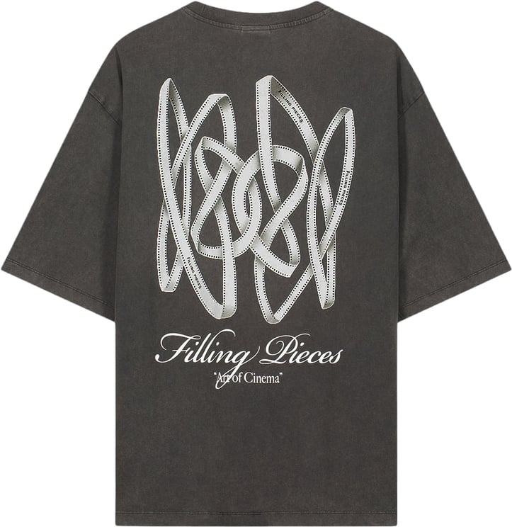 Filling Pieces T-Shirt Boxy Film Strip Vintage Black