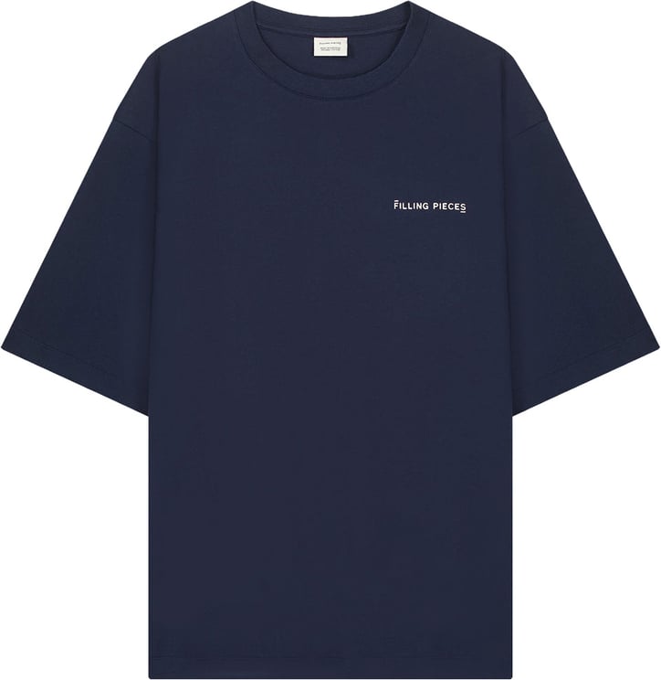 Filling Pieces T-Shirt Boxy Maritime Blue