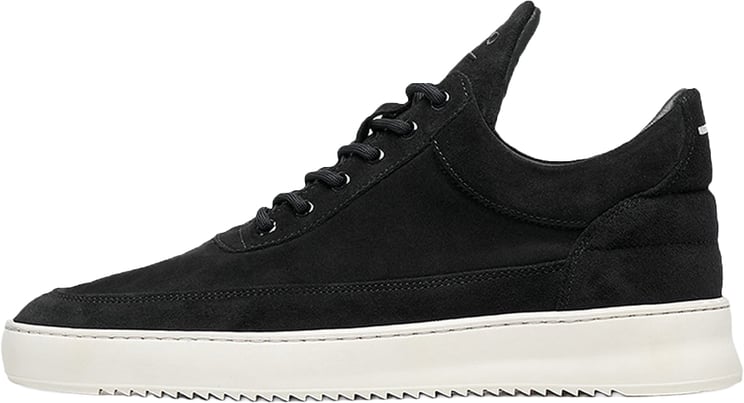 Filling Pieces Low Top Suede Organic Black