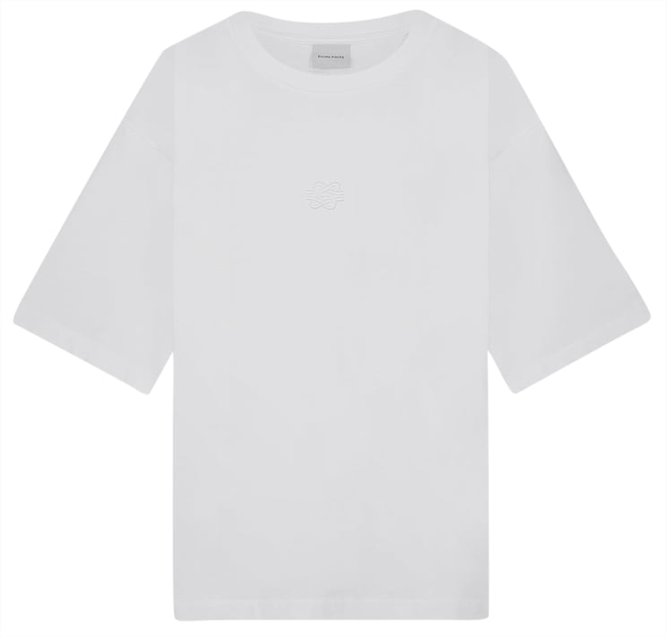Filling Pieces T-shirt Boxy Embroidered White