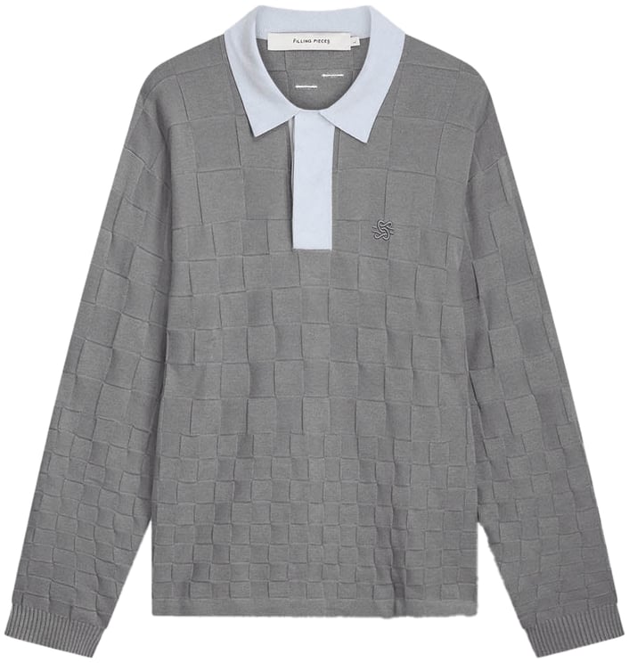 Filling Pieces Knit Shirt Rugby Grey