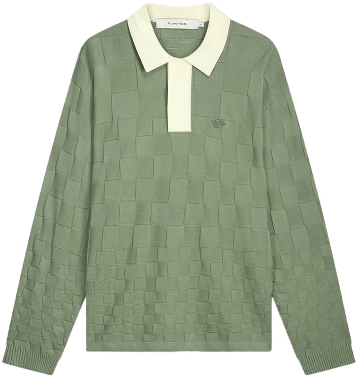 Filling Pieces Knit Shirt Rugby Tea