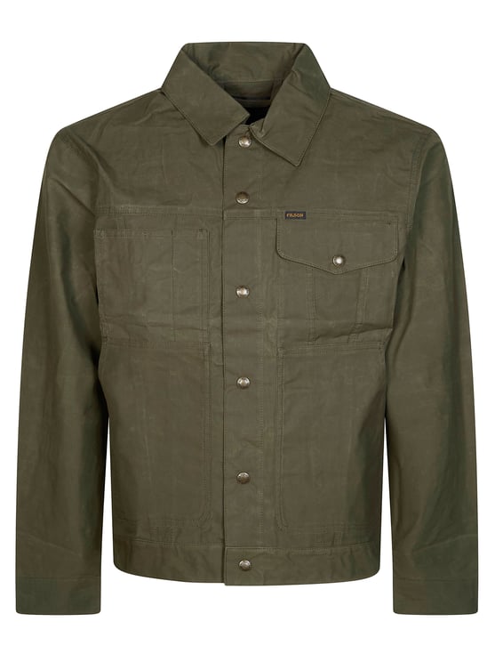 Filson Men Green Cotton Multiple Pockets Jacket