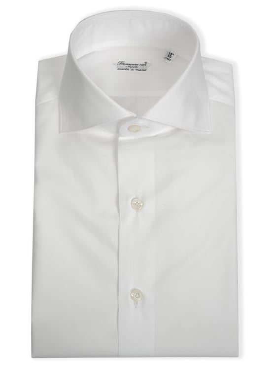 Finamore 1925 Napoli Double-Twisted Cotton Poplin Tailored Shirt Milano Line