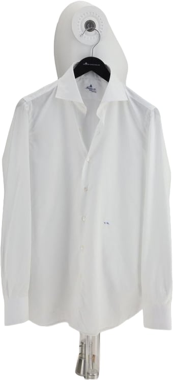 Finamore 1925 Napoli Finamore White Cotton Dress Shirt