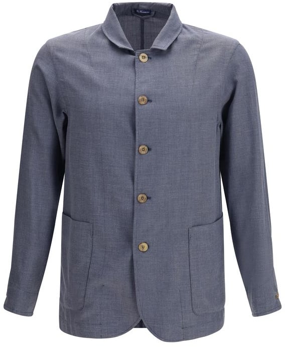 Finamore 1925 Napoli Finamore Gray Wool Oves Aries Jacket