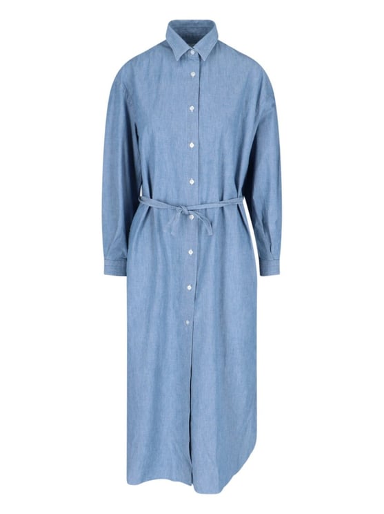 Finamore 1925 Napoli Maxi Shirt Dress – Light Blue