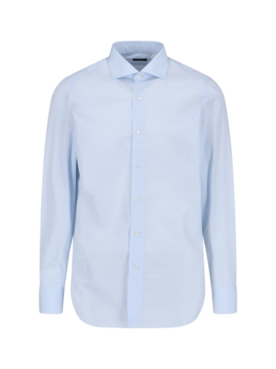 Finamore 1925 Napoli Classic Long-Sleeve Finamore 1925 Shirt In Smooth Cotton