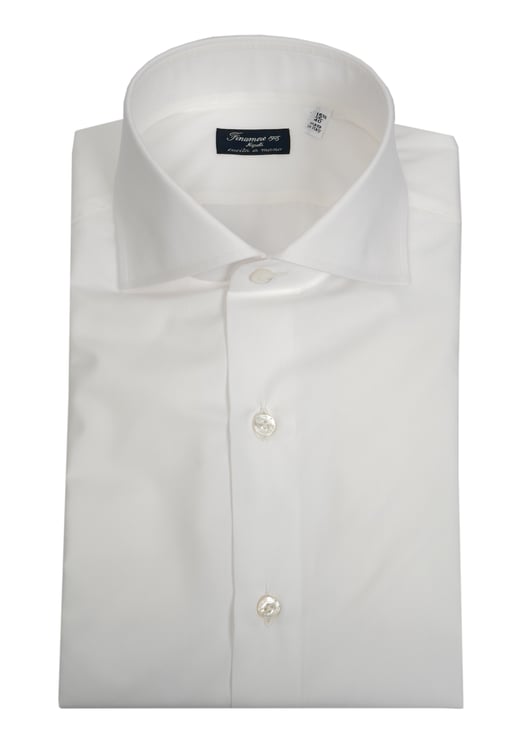 Finamore 1925 Napoli Double-Twisted Cotton Poplin Tailored Shirt Napoli Line