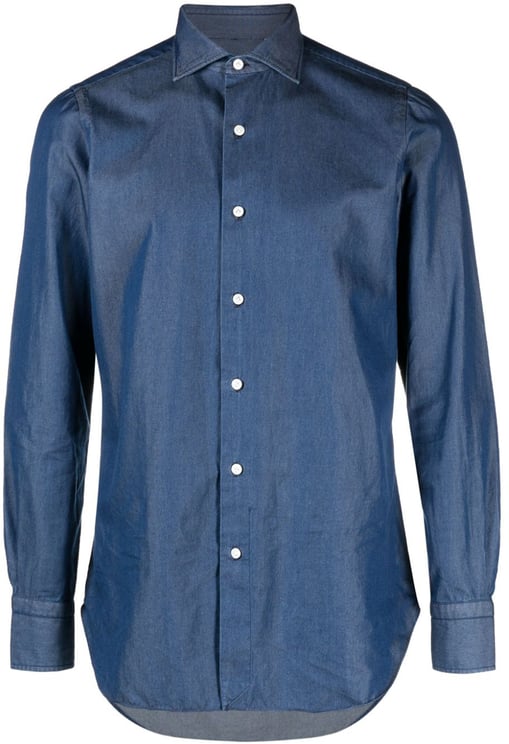 Finamore 1925 Napoli Shirts Blue