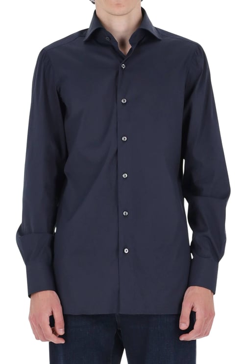 Finamore 1925 Napoli Napoli Poplin Stretch Cotton Shirt